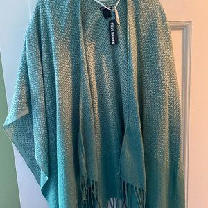 Open poncho sweater